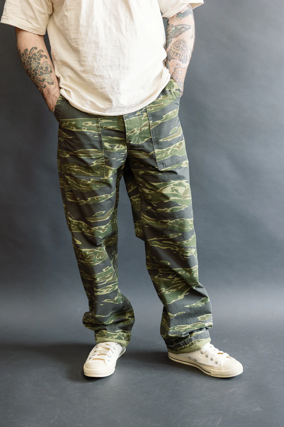01-5002-TGC - Fatigue Pants Ripstop Standard Fit - Tiger Camo - Image 10
