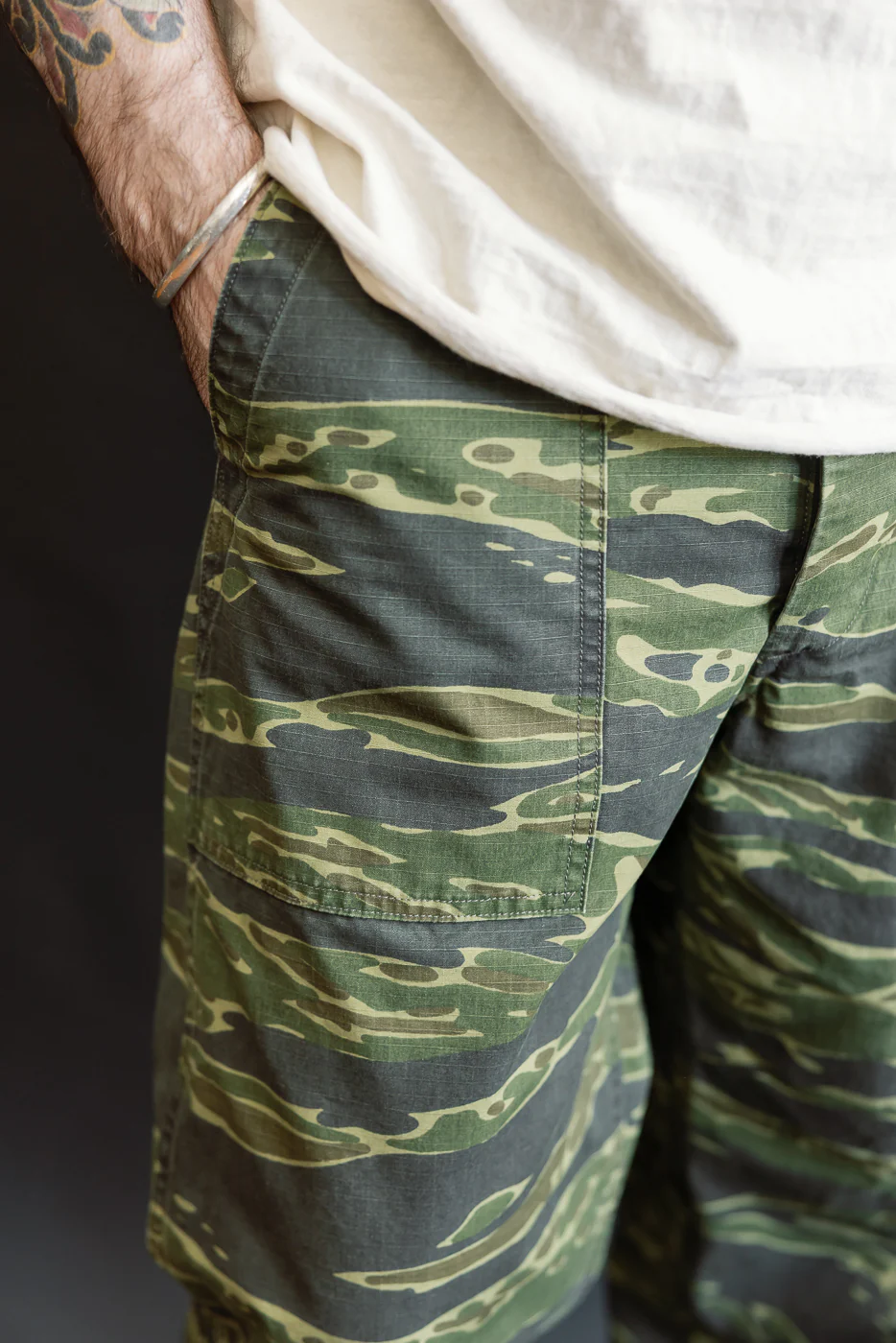 01-5002-TGC - Fatigue Pants Ripstop Standard Fit - Tiger Camo - Image 12