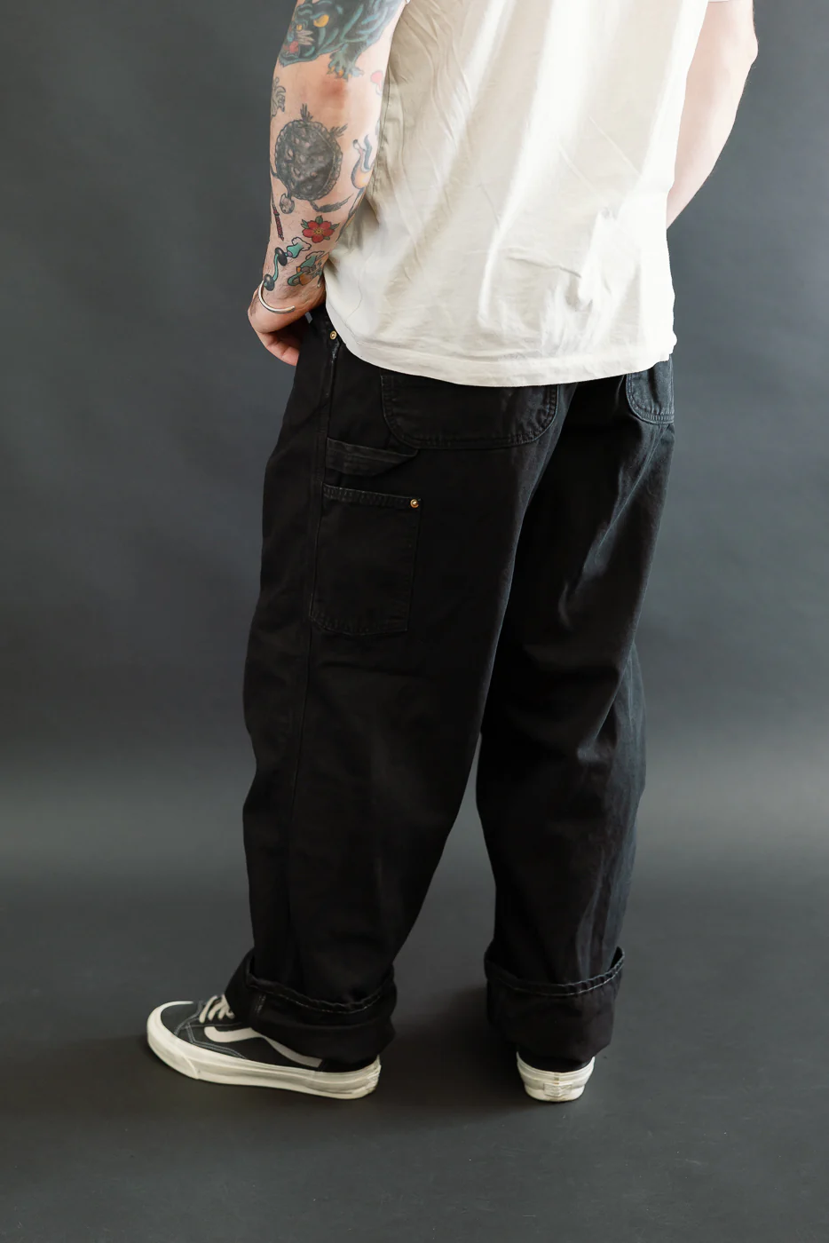 01-5328-61S - Dad's Fit Painter's Pants Canvas - Black - Image 14