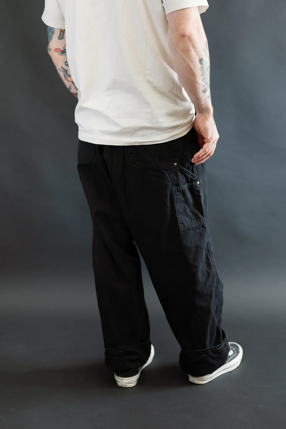 01-5328-61S - Dad's Fit Painter's Pants Canvas - Black - Image 15