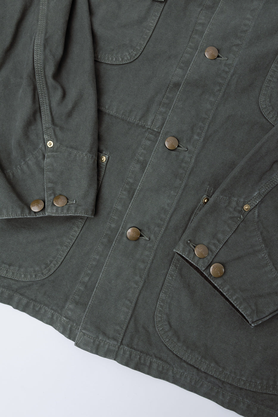 01-6034-76S - Relaxed Fit Coverall Jacket - Army Green - Image 3