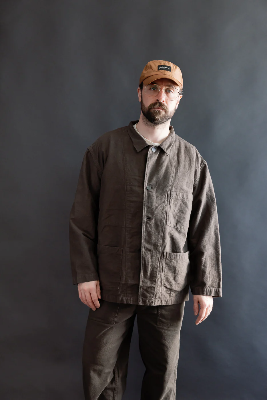 01-6061-60K - Moleskin Simple Work Jacket - Charcoal - Image 14