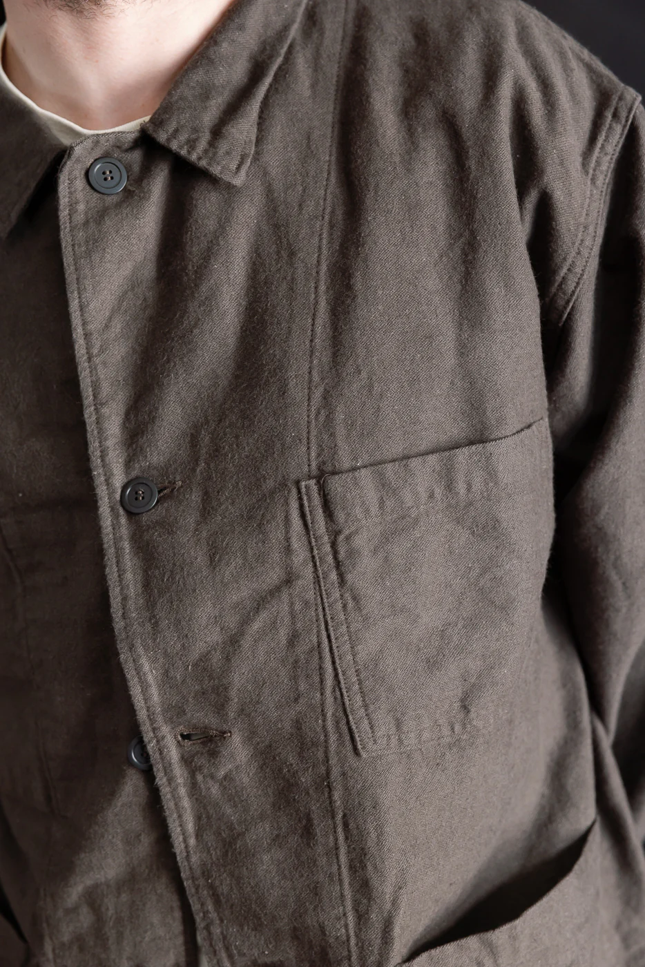 01-6061-60K - Moleskin Simple Work Jacket - Charcoal - Image 20