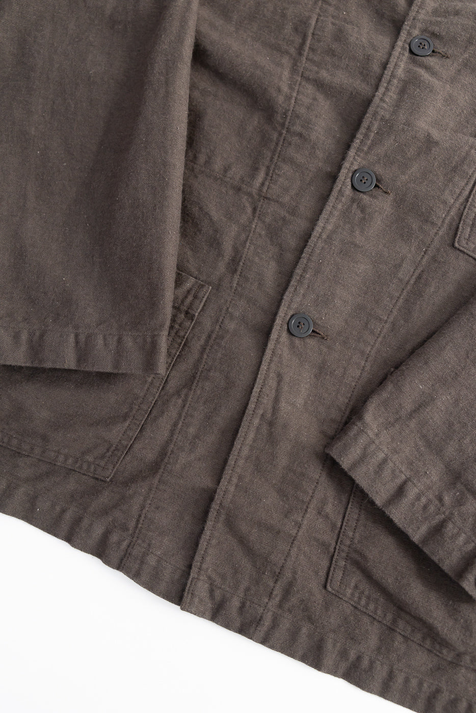 01-6061-60K - Moleskin Simple Work Jacket - Charcoal - Image 4