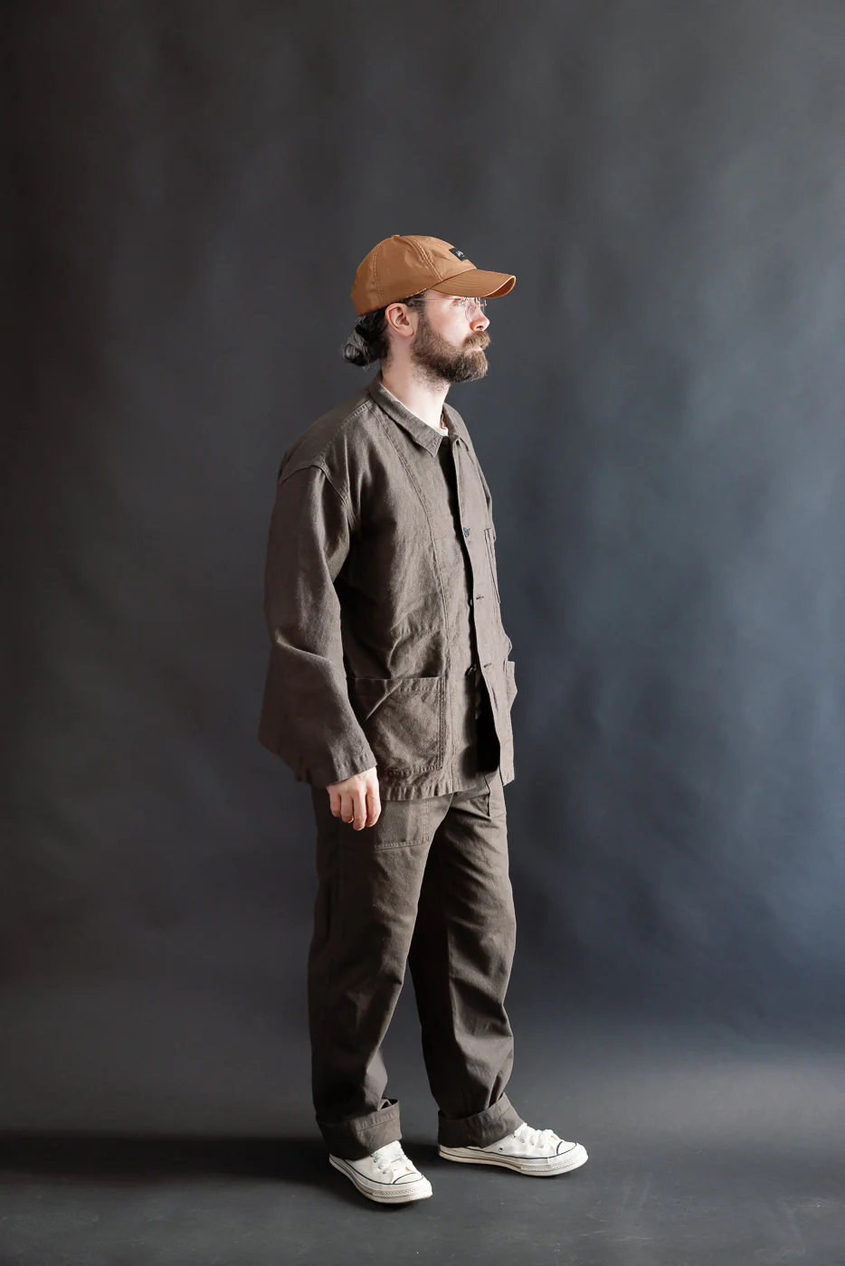 01-6061-60K - Moleskin Simple Work Jacket - Charcoal - Image 7