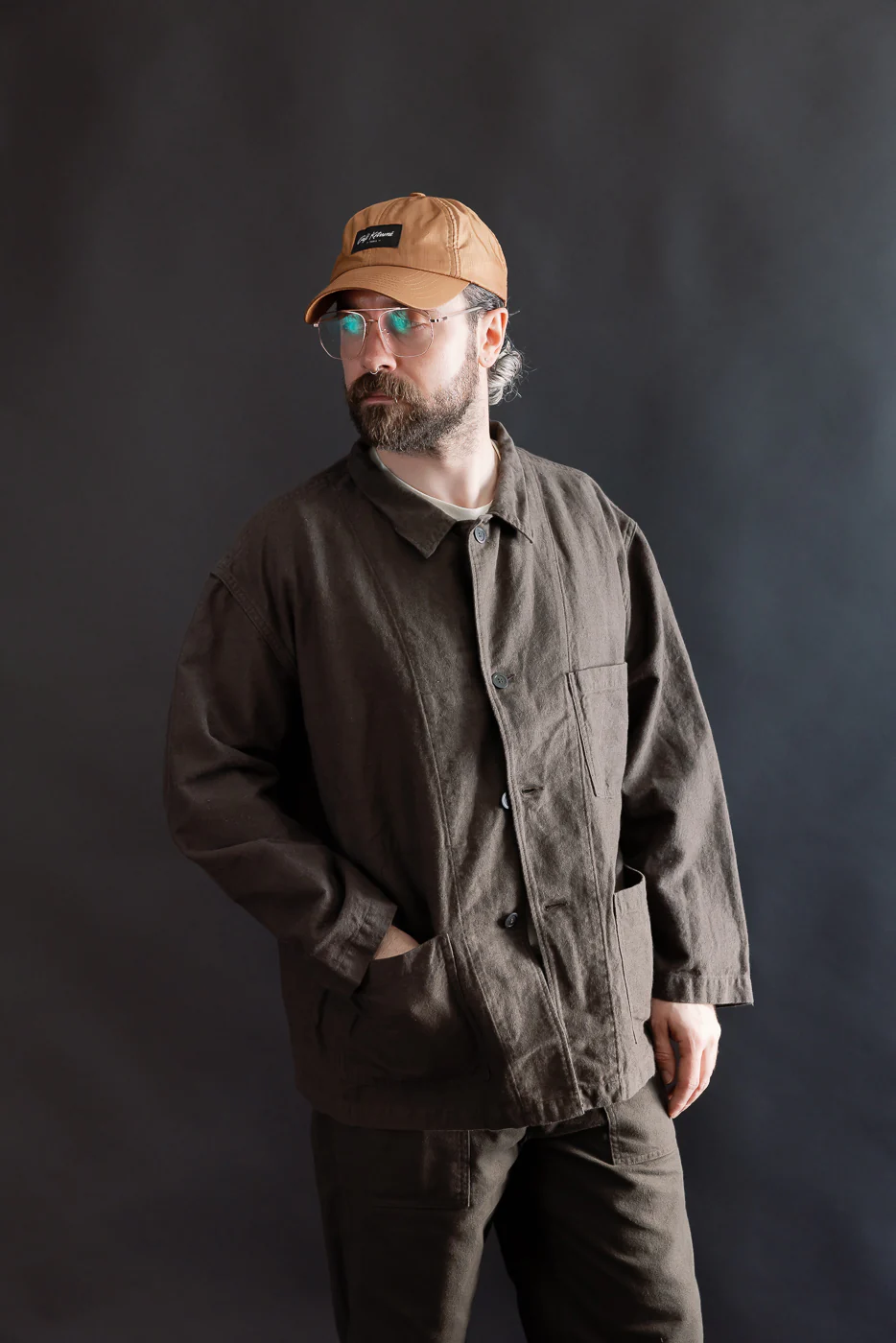 01-6061-60K - Moleskin Simple Work Jacket - Charcoal - Image 9