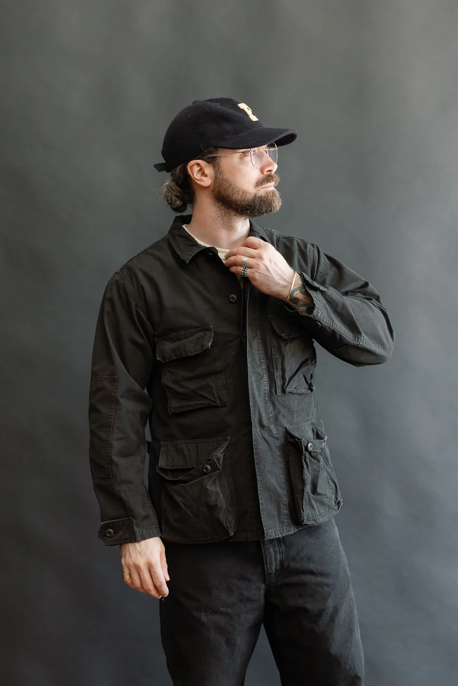 01-6110-61S - Ripstop BDU Jacket - Black Stone - Image 11