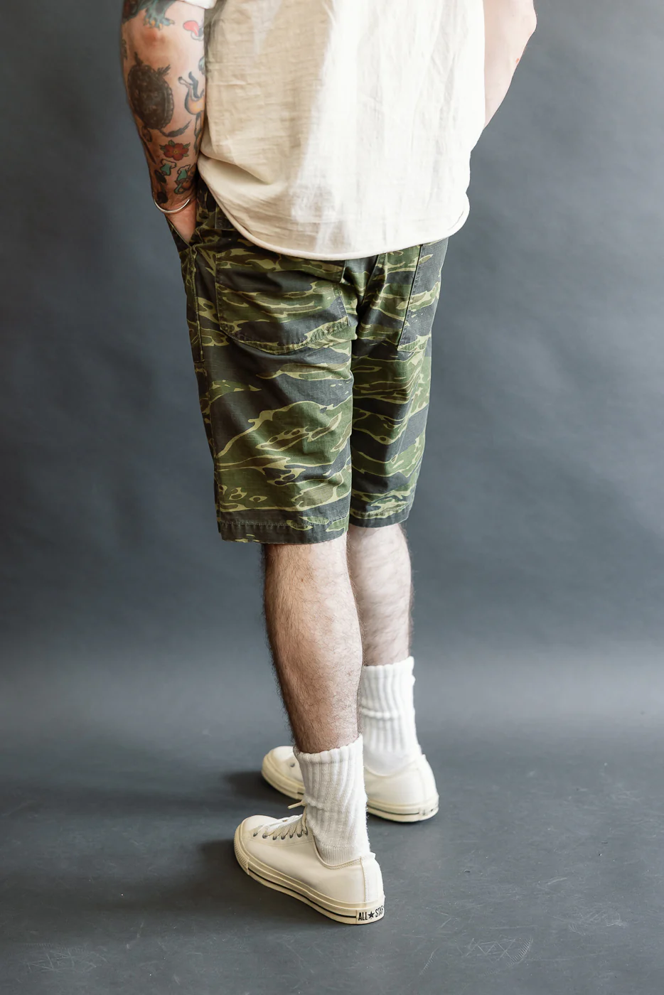 01-7002-TGC - Fatigue Ripstop Shorts - Tiger Camo - Image 12