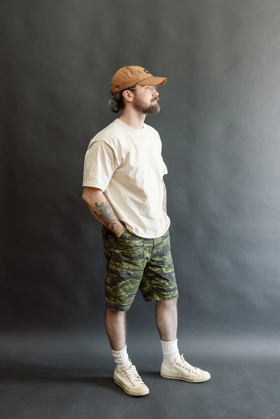 01-7002-TGC - Fatigue Ripstop Shorts - Tiger Camo - Image 8