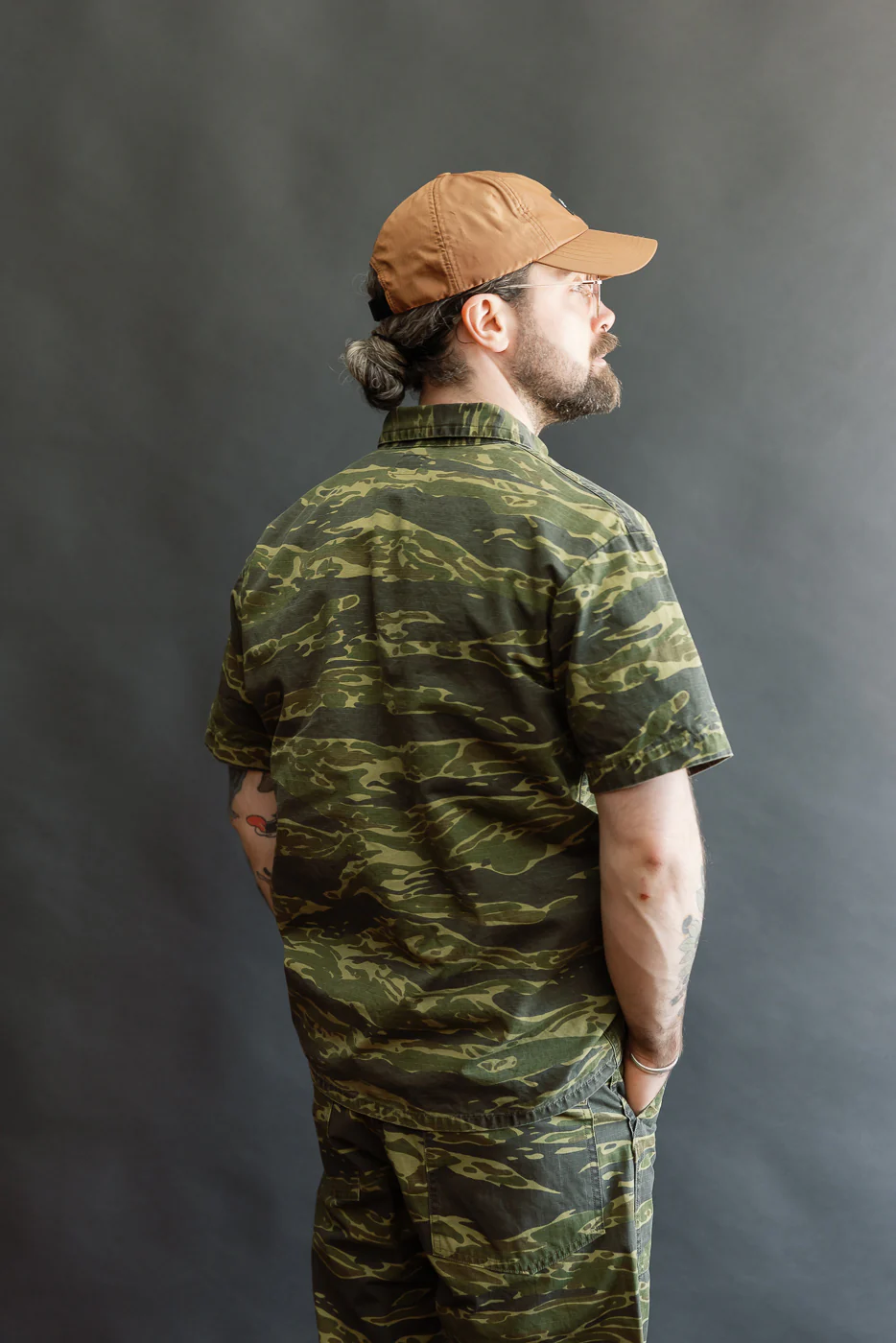 01-8046-TGC - Utility Short Sleeve Work Shirt Jacket - Tiger Camo - Image 12
