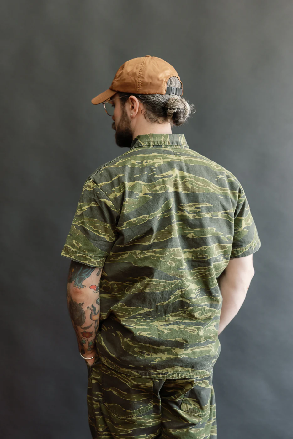 01-8046-TGC - Utility Short Sleeve Work Shirt Jacket - Tiger Camo - Image 13