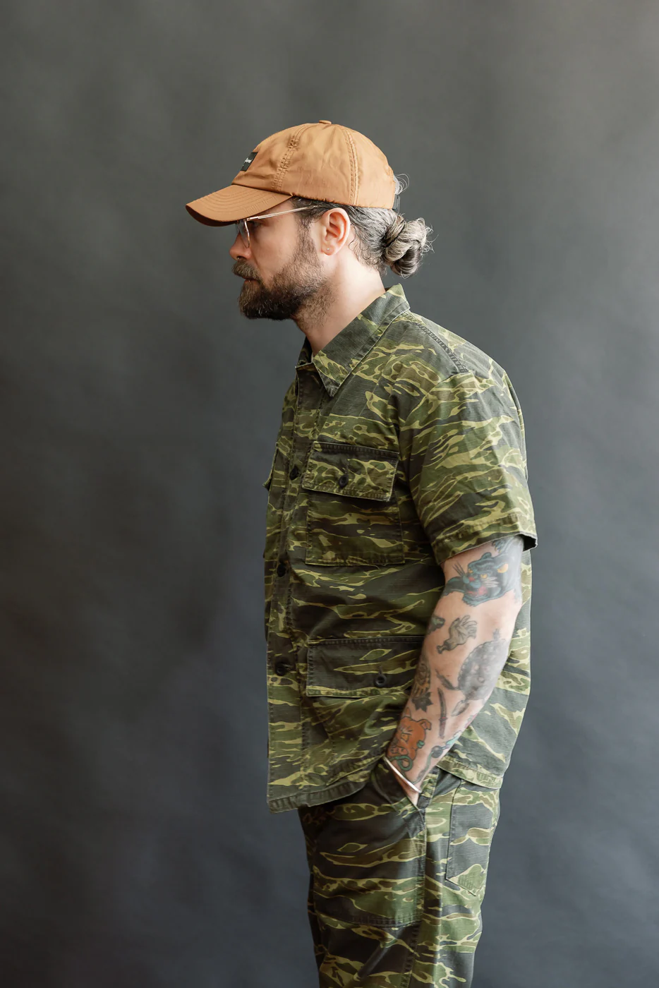 01-8046-TGC - Utility Short Sleeve Work Shirt Jacket - Tiger Camo - Image 14