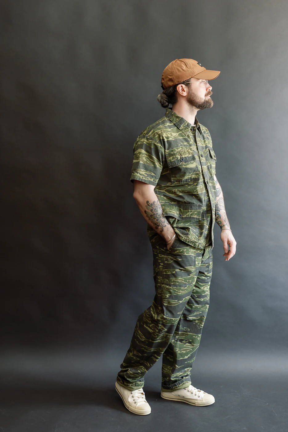 01-8046-TGC - Utility Short Sleeve Work Shirt Jacket - Tiger Camo - Image 8