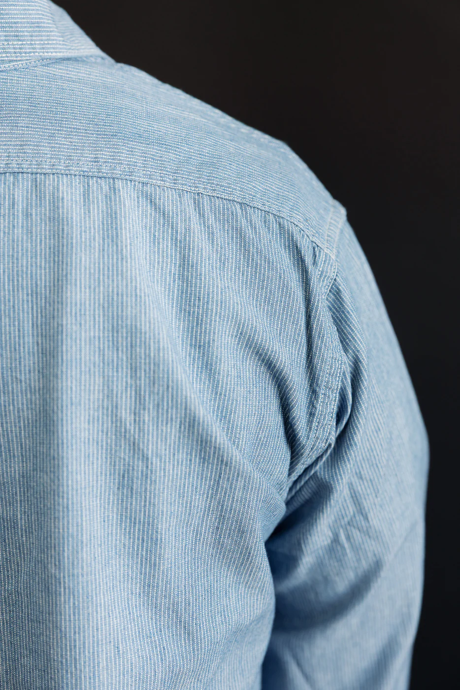 01-8270-181k - Relaxed Fit Chambray Work Shirt - Hickory - Image 22