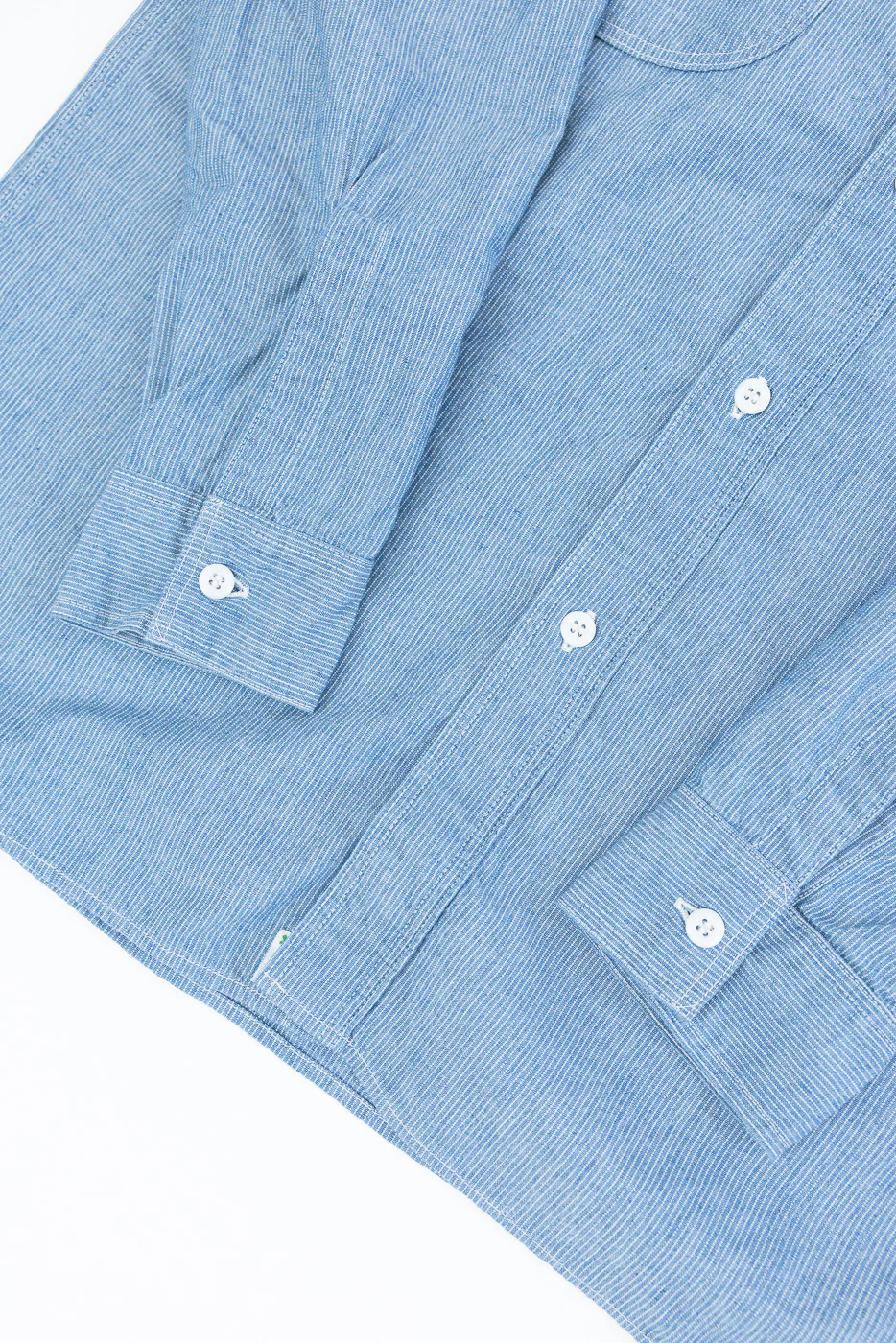 01-8270-181k - Relaxed Fit Chambray Work Shirt - Hickory - Image 4