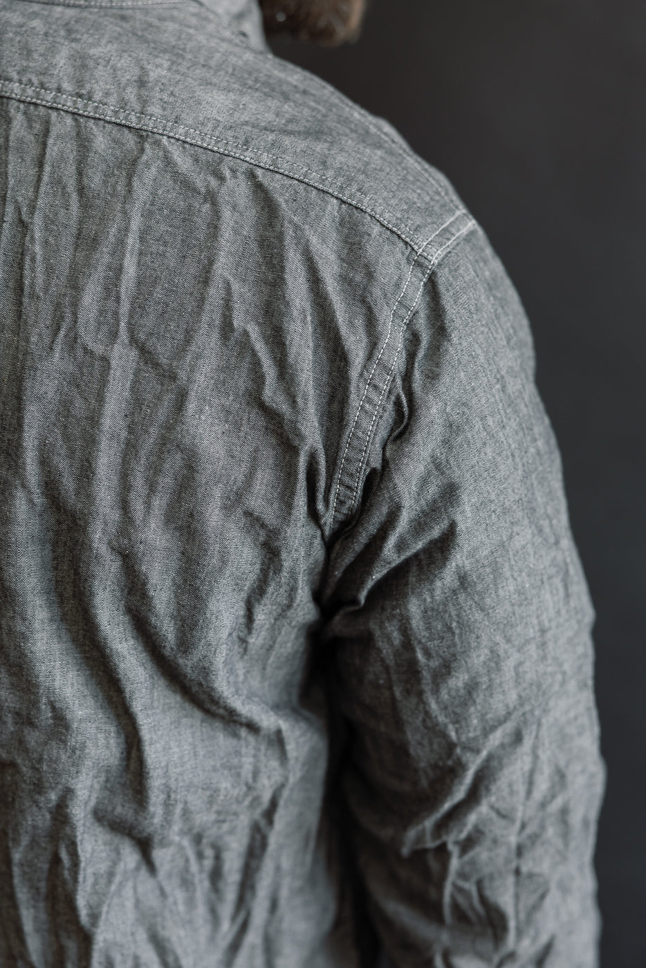01-8270-61 - Relaxed Fit Chambray Work Shirt - Black - Image 19
