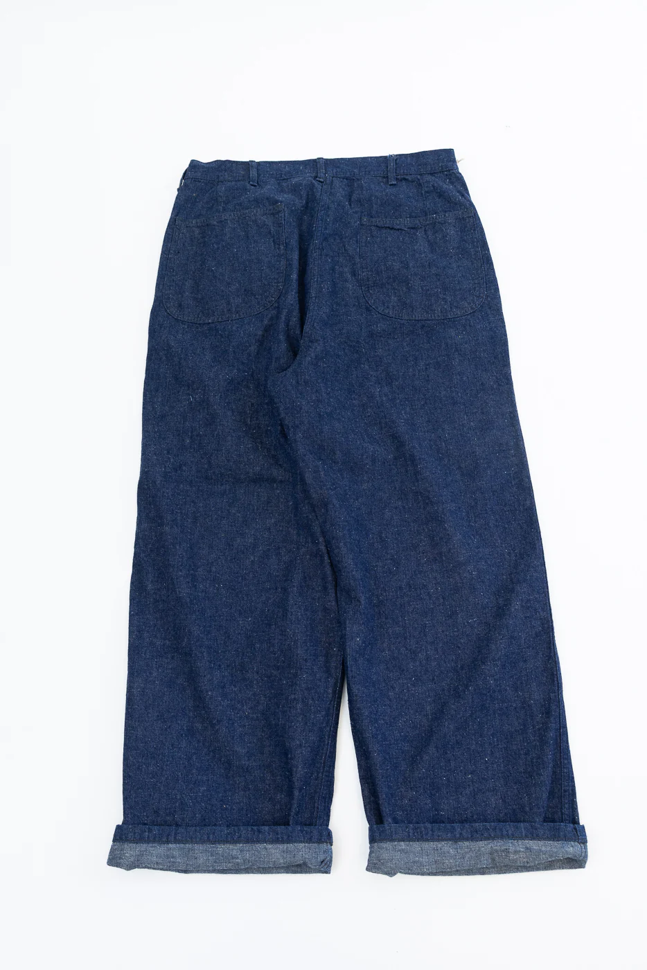 01-V5130-81K - US Navy Denim Wide Fit Selvedge Utility Pants - Indigo OW - Image 6
