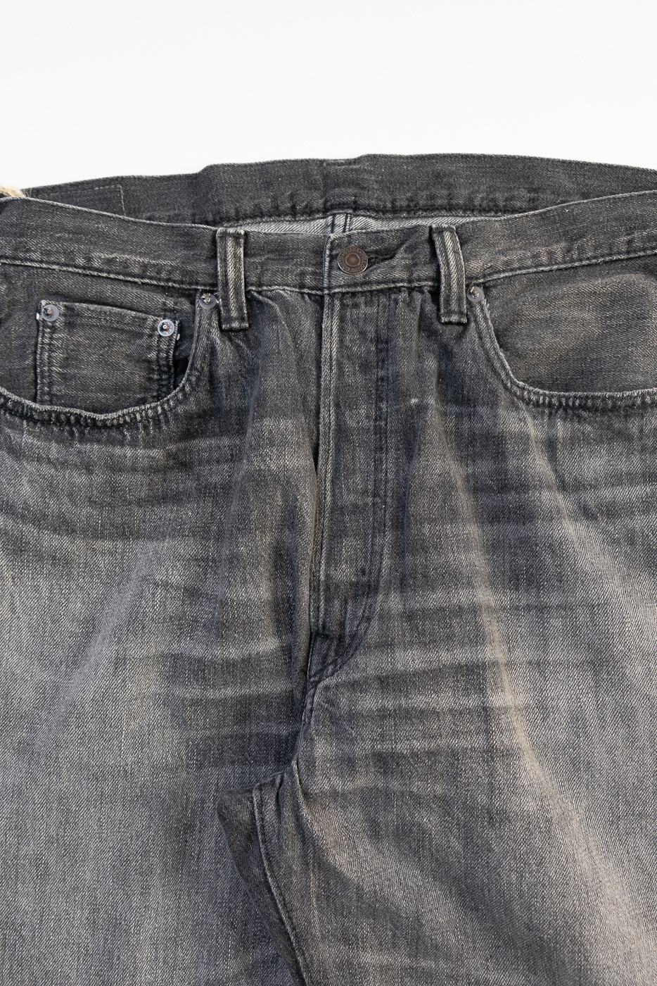 0105BKSSHW - 11.5oz "Super Smooth" Black Selvedge Denim Dartford Jeans - Wide Fit - Image 3