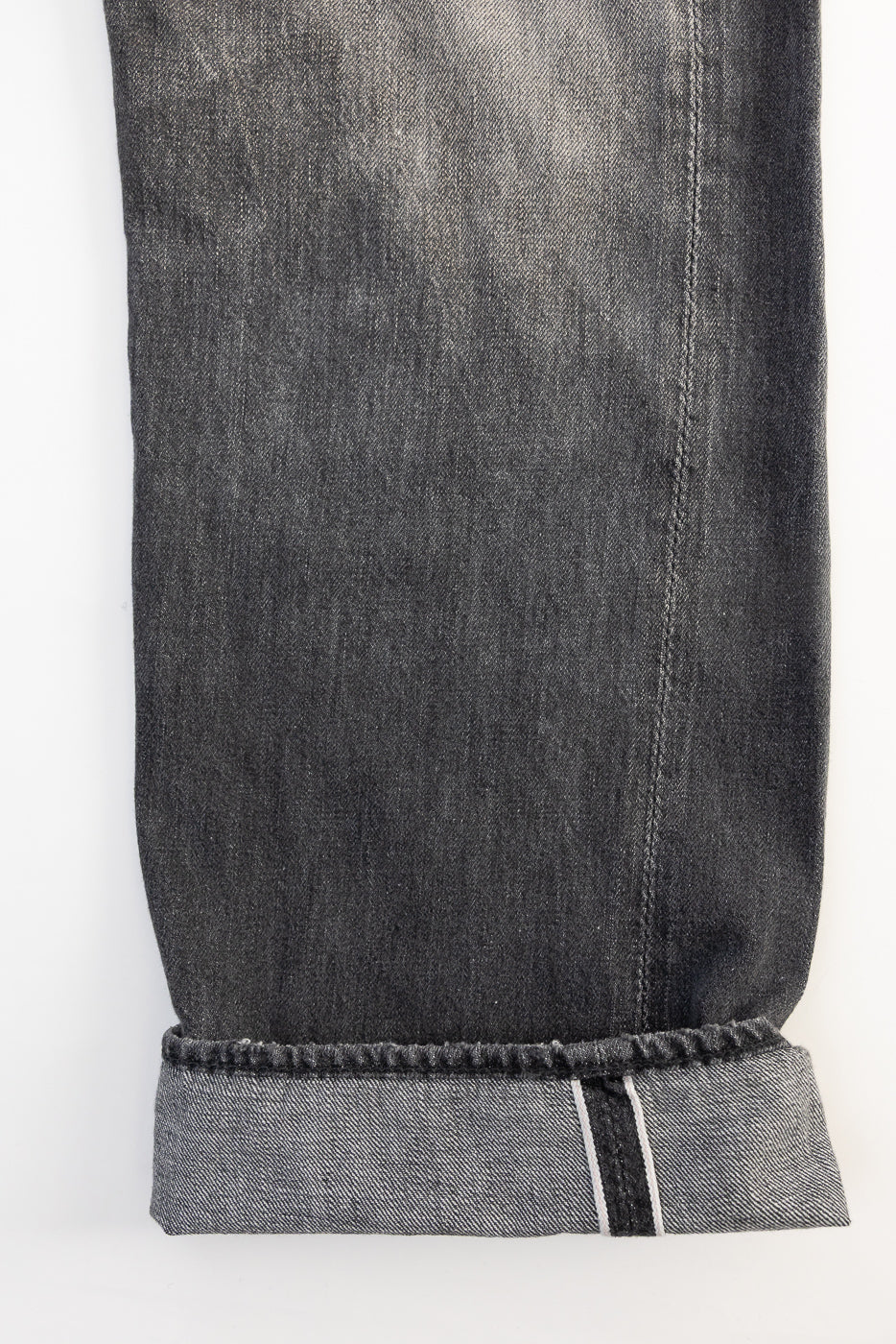 0105BKSSHW - 11.5oz "Super Smooth" Black Selvedge Denim Dartford Jeans - Wide Fit - Image 5