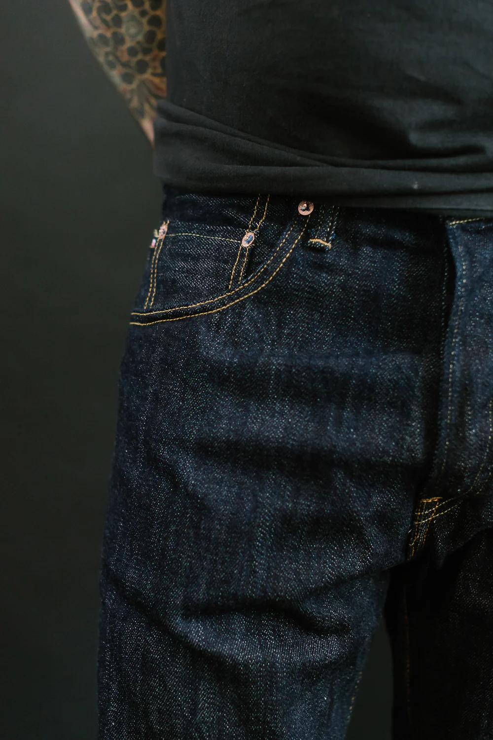 022-KIRAKU - 12oz "Natural Indigo" Selvedge Denim - Relax Straight Fit - Image 17