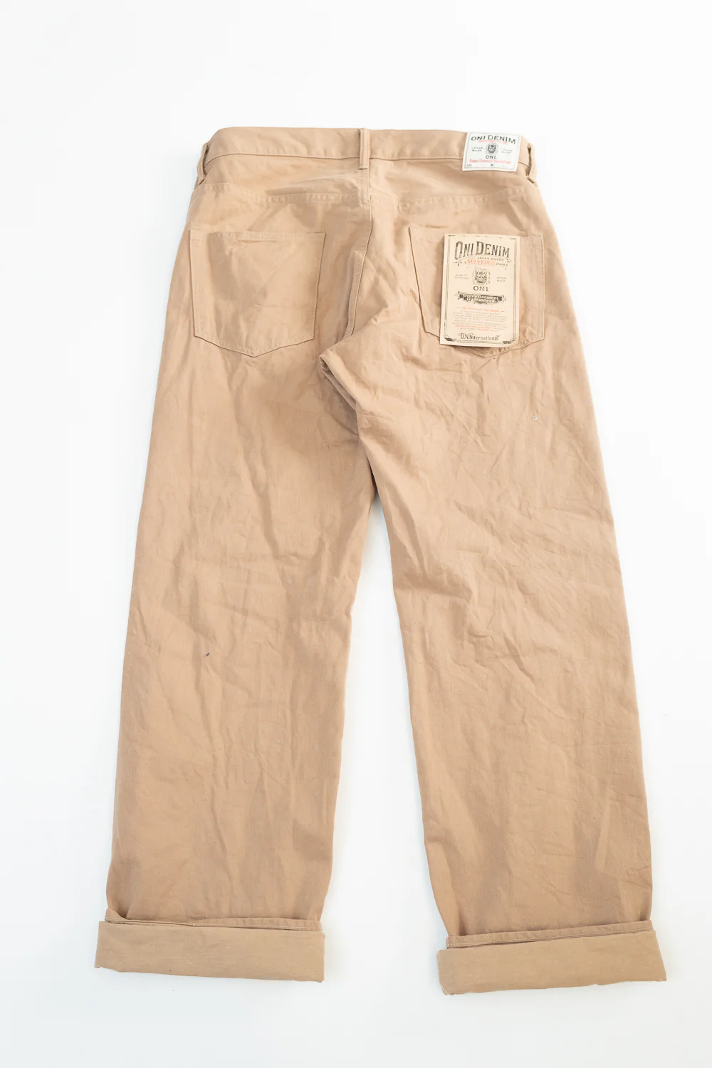 022-SCKB - 10oz "Khaki Beige" Selvedge Chino - Relax Straight - Image 10