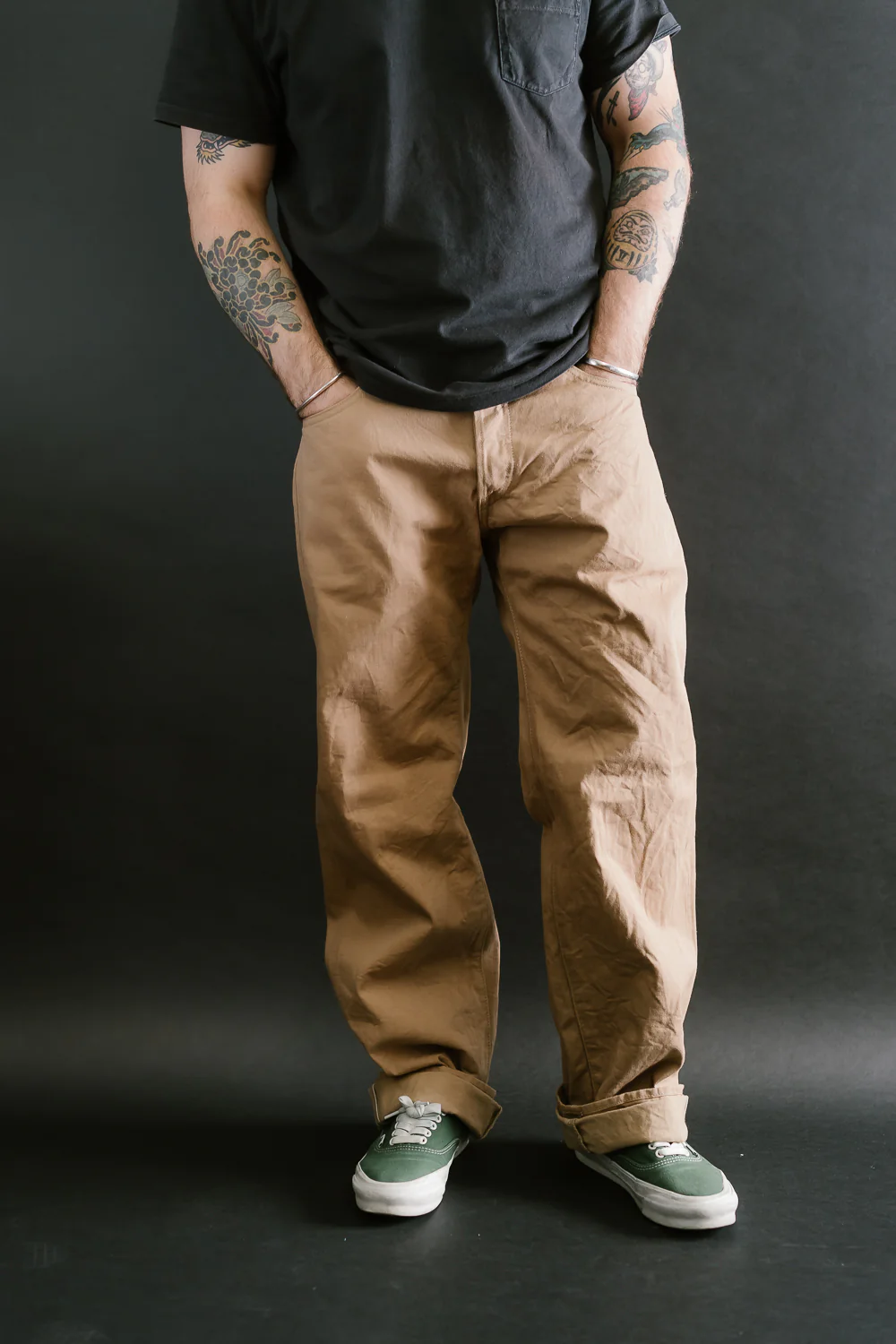 022-SCKB - 10oz "Khaki Beige" Selvedge Chino - Relax Straight - Image 14