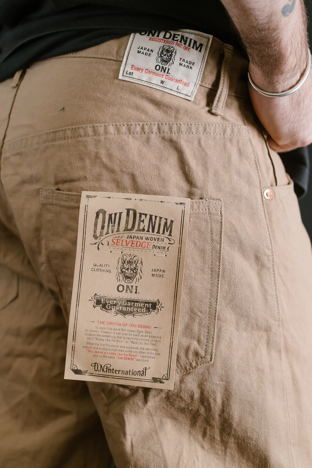 022-SCKB - 10oz "Khaki Beige" Selvedge Chino - Relax Straight - Image 22