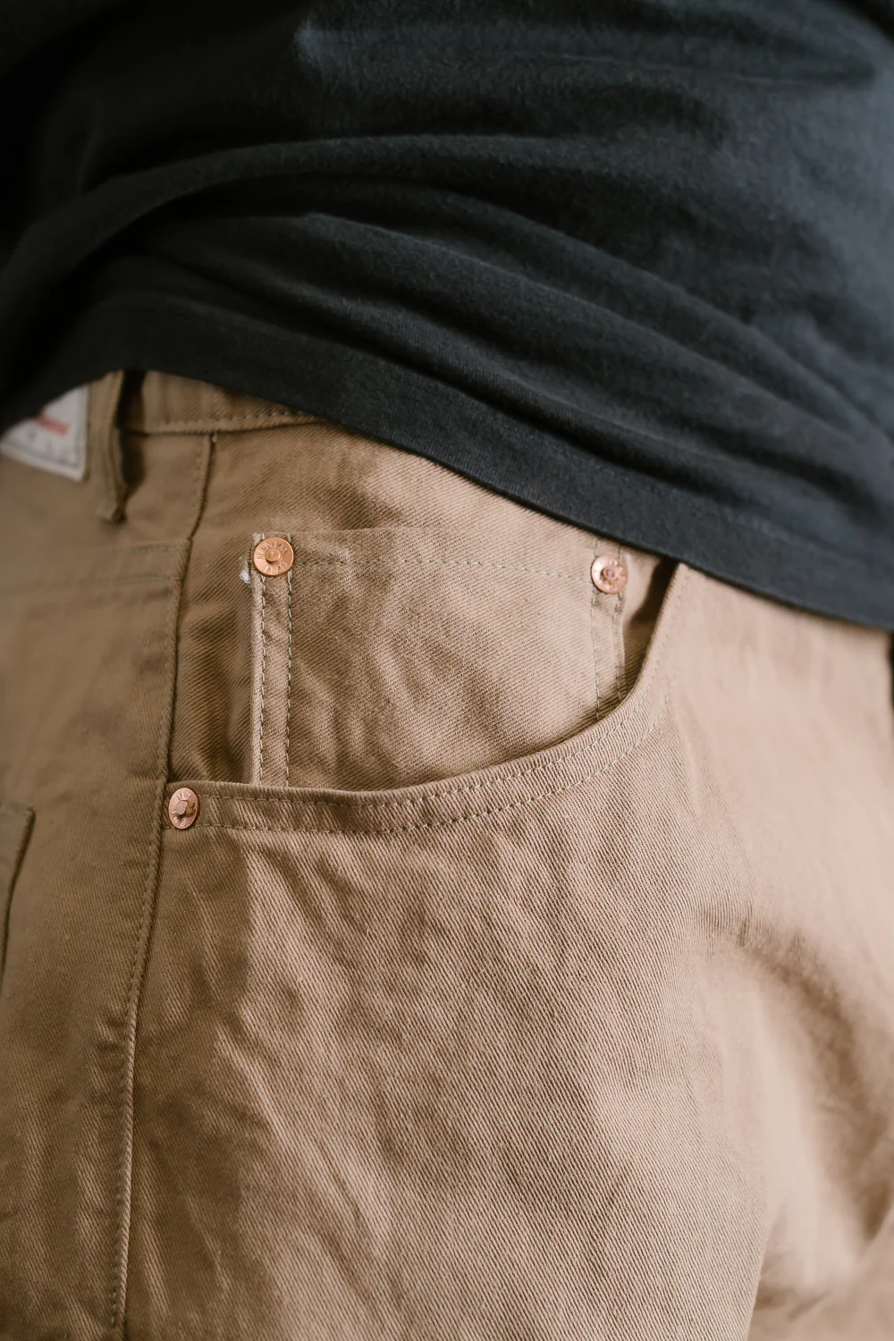 022-SCKB - 10oz "Khaki Beige" Selvedge Chino - Relax Straight - Image 23