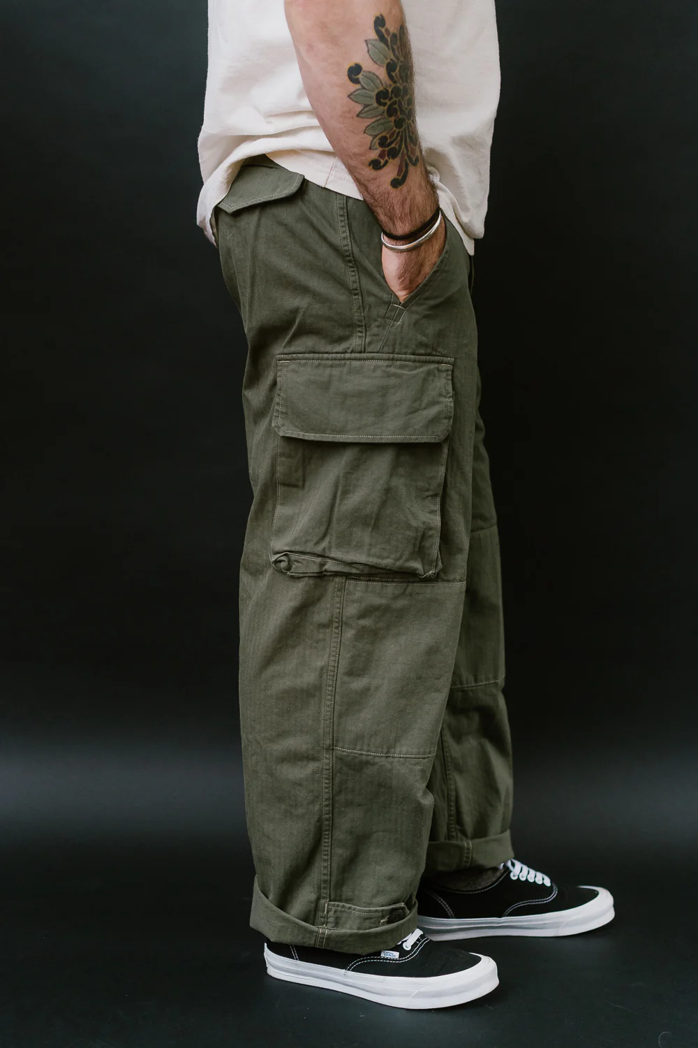 03-5247-76 - M-47 French Army Cargo Pants - Army Green - Image 20