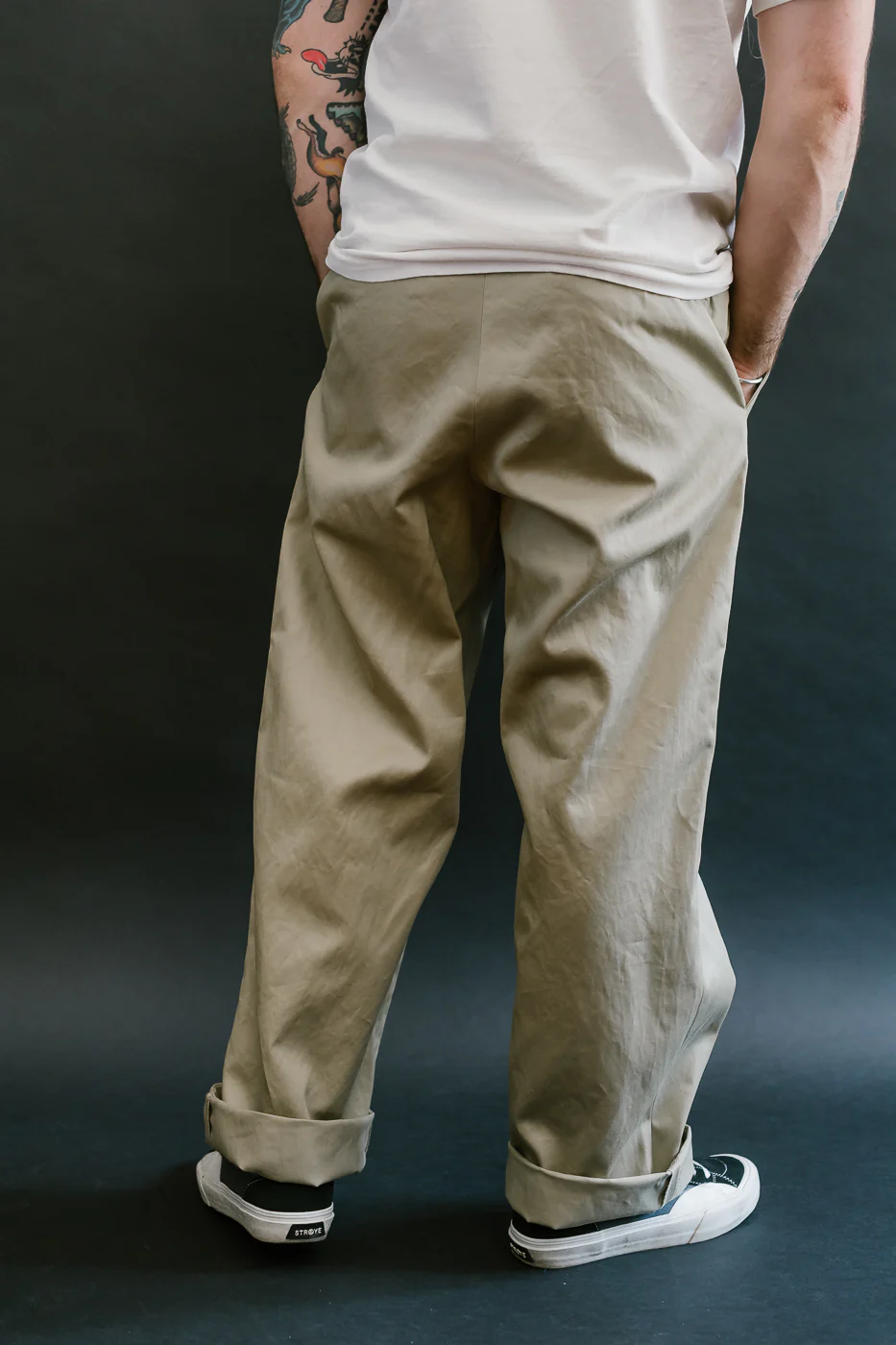 03-V5361-40 - Army Trouser Vintage Fit - Khaki - Image 13