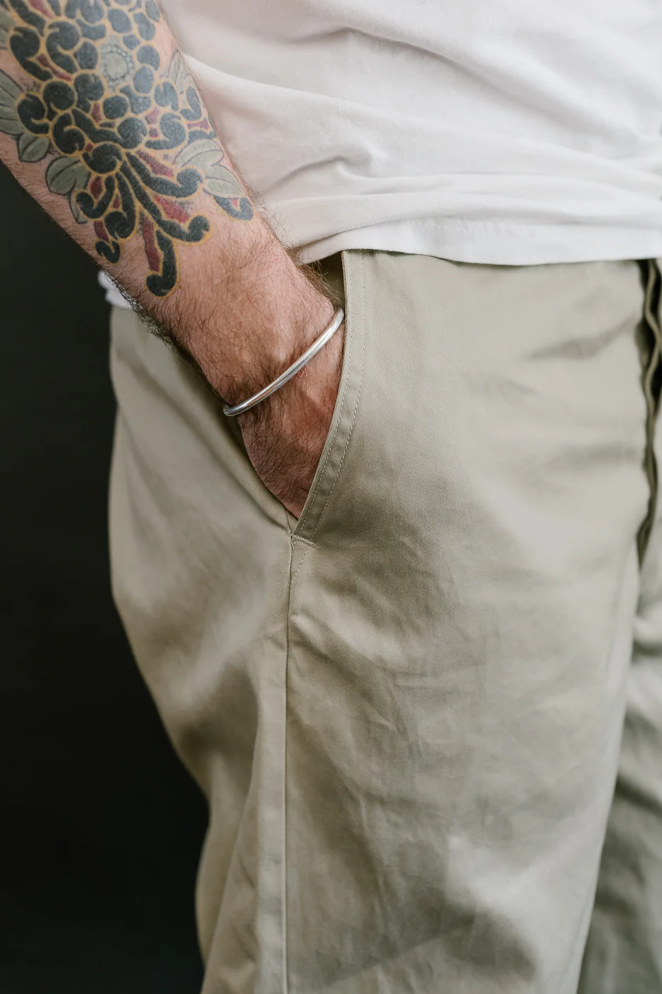 03-V5361-40 - Army Trouser Vintage Fit - Khaki - Image 19