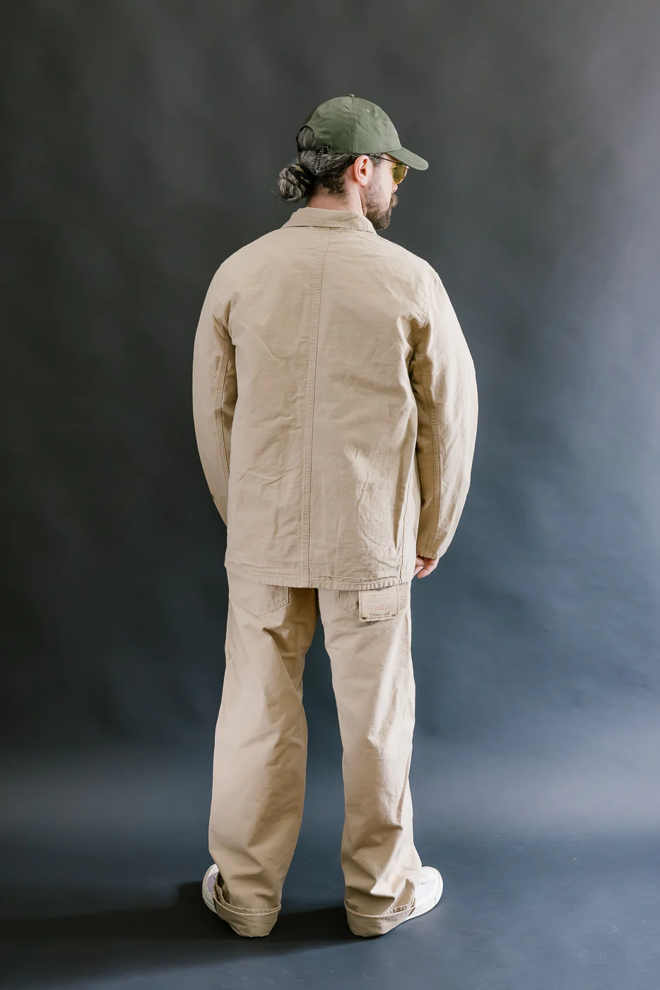 03500-8BE - 8oz "Beige Betacham" Selvedge Chambray Jacket - Coverall - Image 9