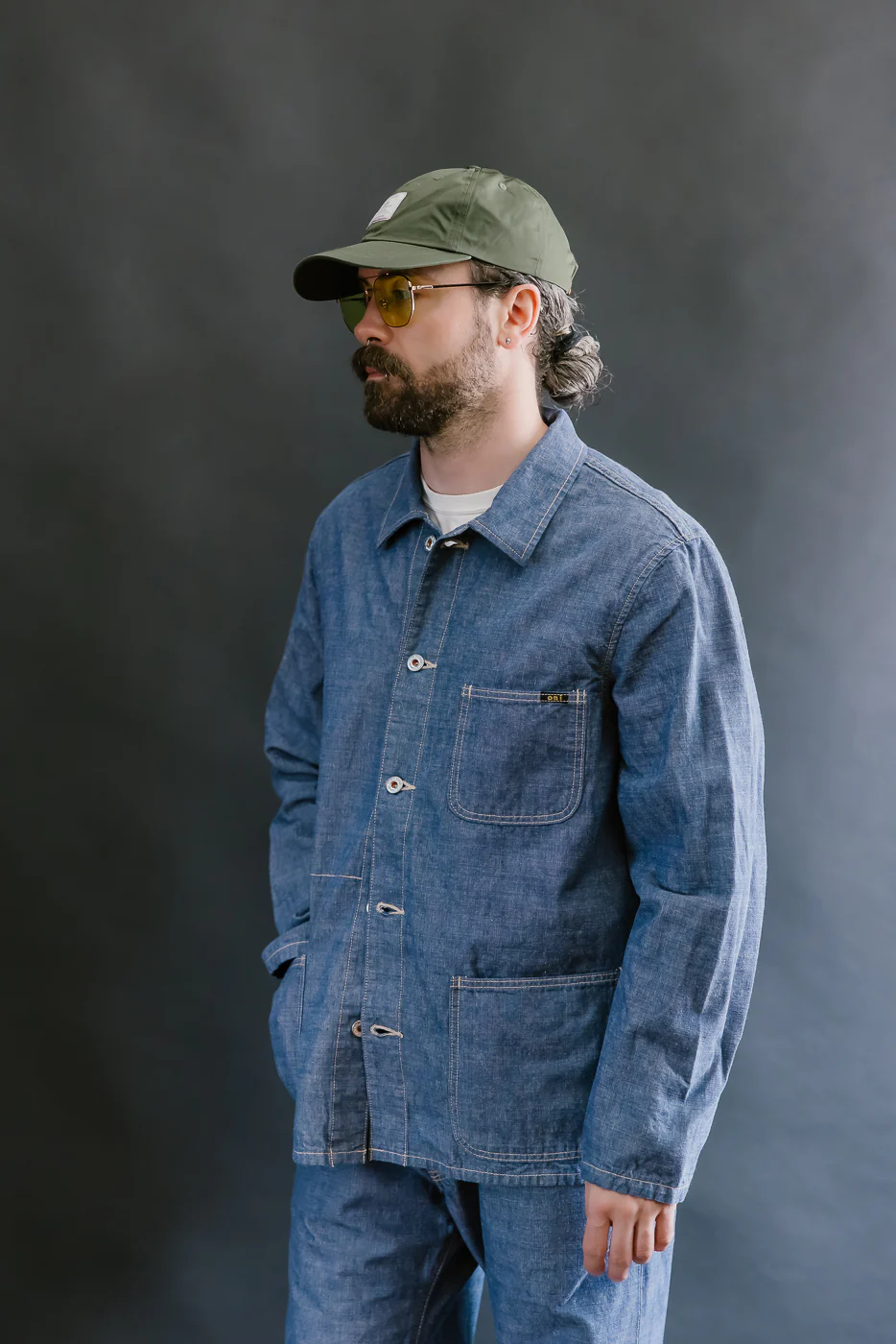 03500-HCSVG - 8oz "Selvedge Chambray" Denim Jacket - Coverall - Image 10