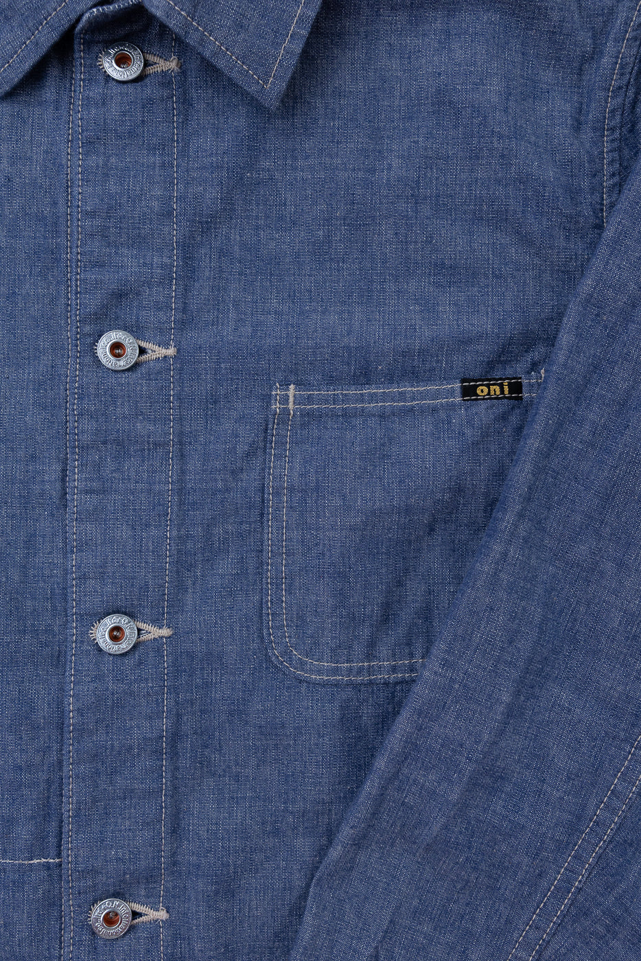 03500-HCSVG - 8oz "Selvedge Chambray" Denim Jacket - Coverall - Image 3