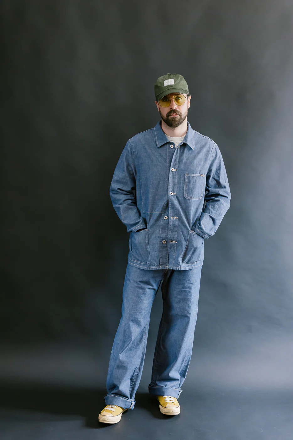 03500-HCSVG - 8oz "Selvedge Chambray" Denim Jacket - Coverall - Image 6