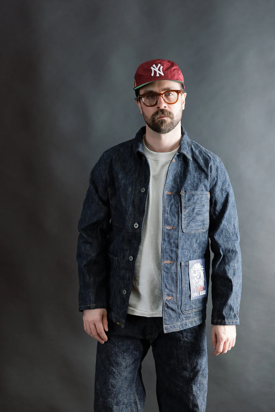 03502-鬼KASE - 16oz "Kase Denim" Selvedge Jacket - Coverall - Image 14