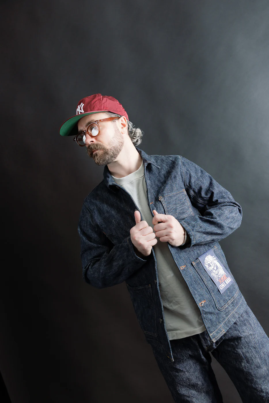 03502-鬼KASE - 16oz "Kase Denim" Selvedge Jacket - Coverall - Image 15