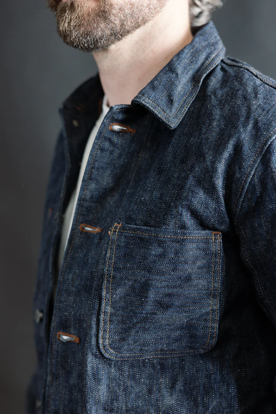 03502-鬼KASE - 16oz "Kase Denim" Selvedge Jacket - Coverall - Image 19