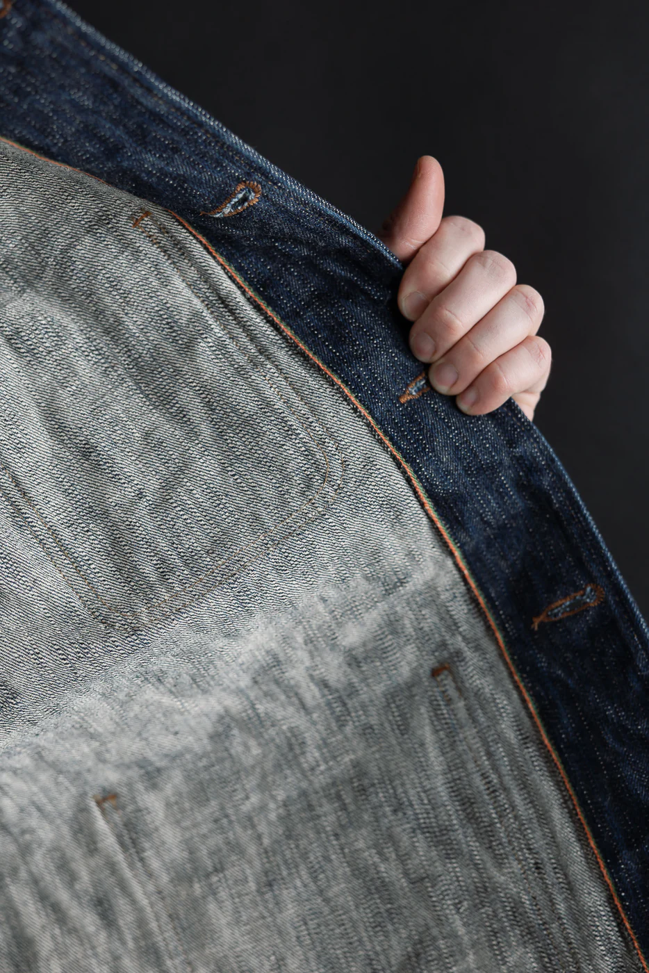 03502-鬼KASE - 16oz "Kase Denim" Selvedge Jacket - Coverall - Image 21