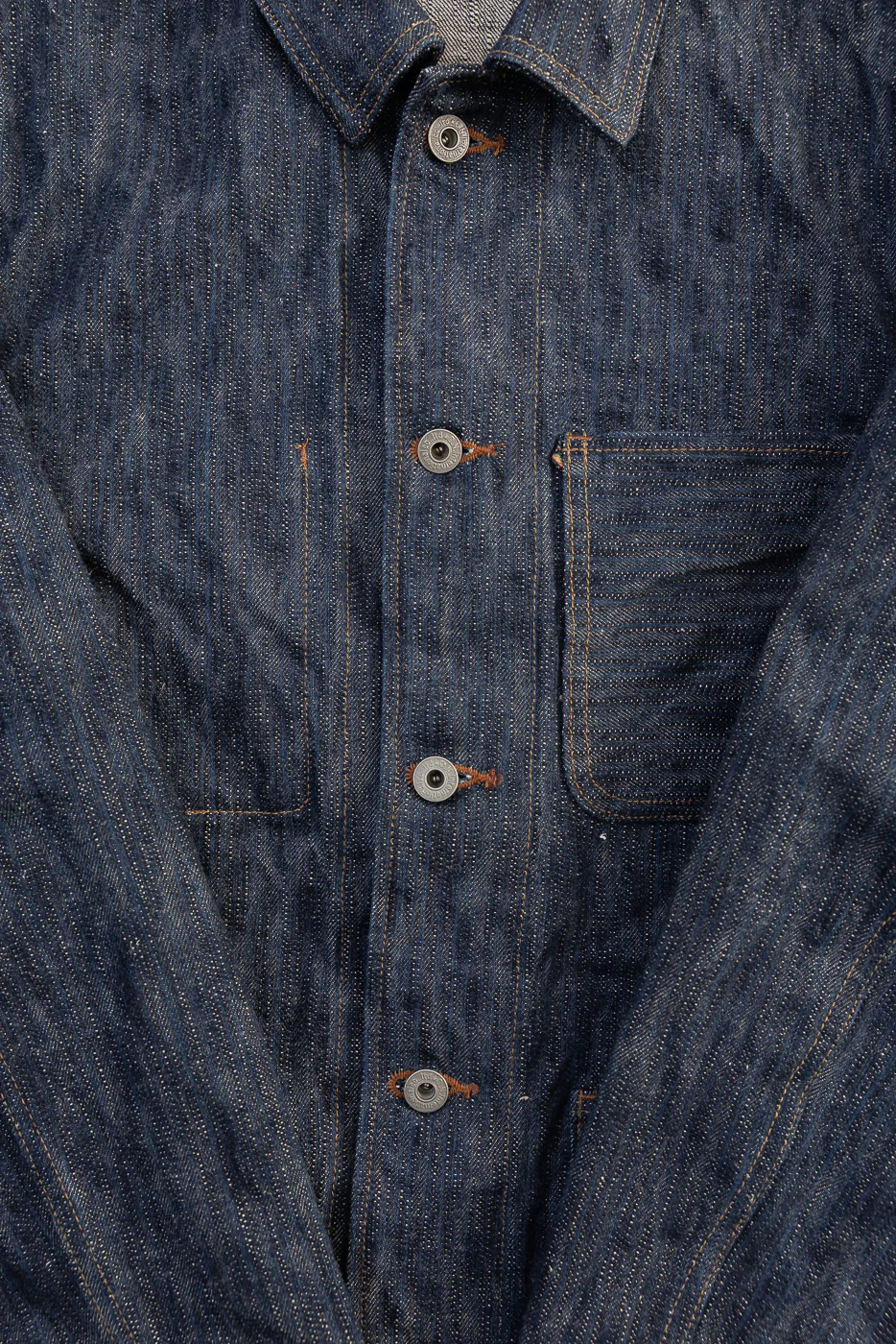 03502-鬼KASE - 16oz "Kase Denim" Selvedge Jacket - Coverall - Image 3