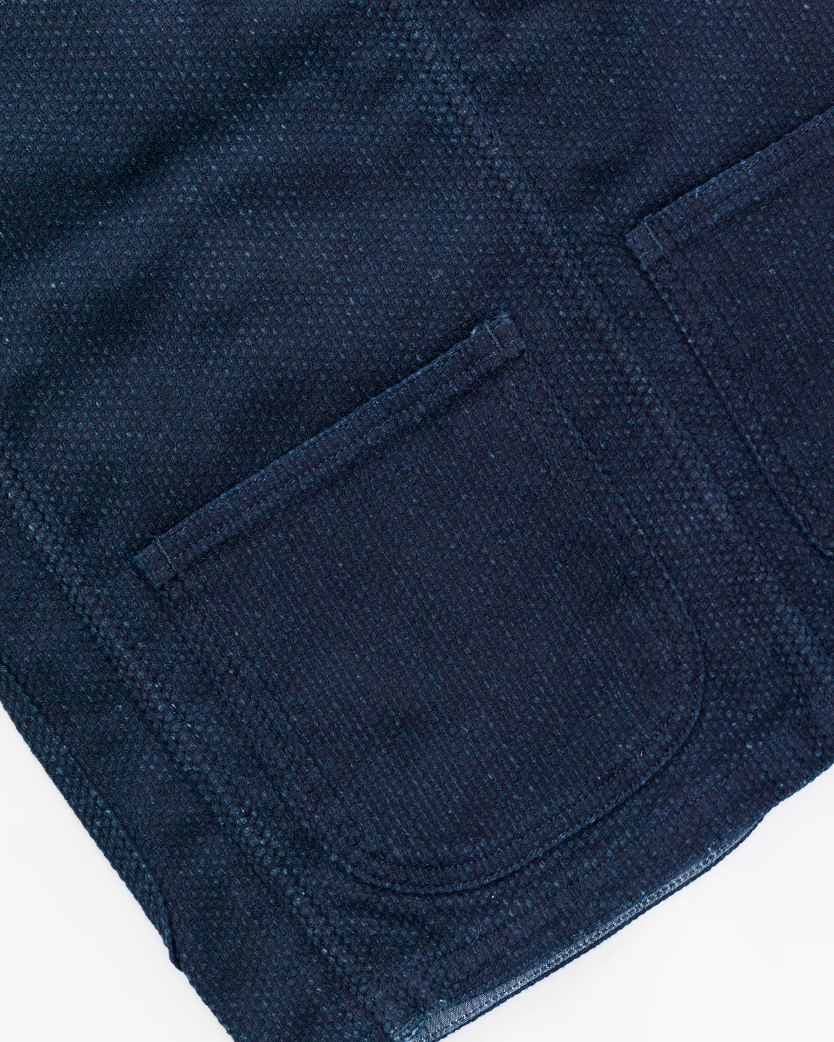 04-062 - Sashiko Hunting Vest - Indigo - Image 7