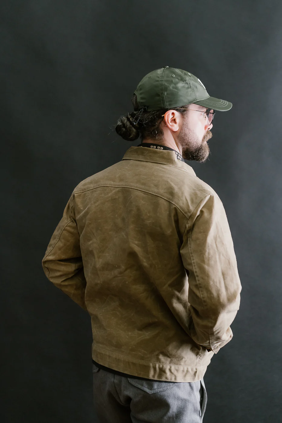 10oz Waxed Lined Cruiser Jacket - Tan - Image 11