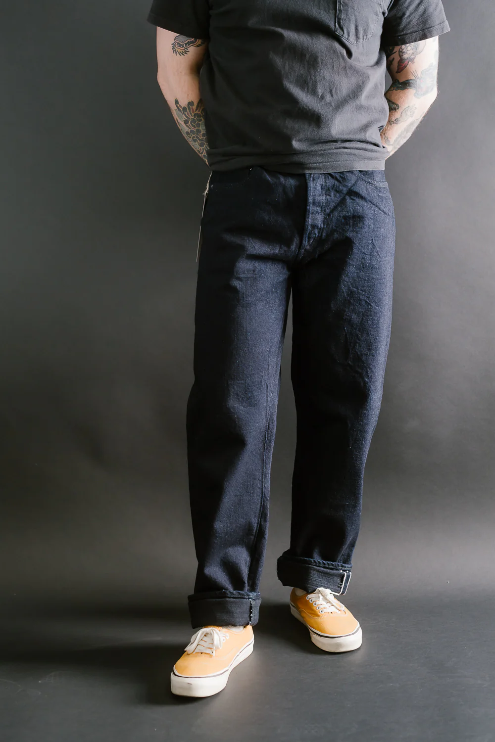 1103SRB - 15.5oz - Super Rough Selvedge Denim Clean Straight - Indigo, Black - Image 10