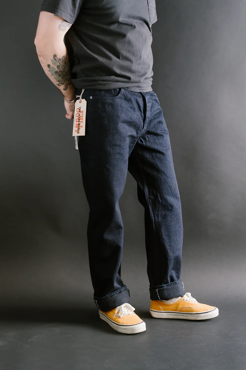 1103SRB - 15.5oz - Super Rough Selvedge Denim Clean Straight - Indigo, Black - Image 11