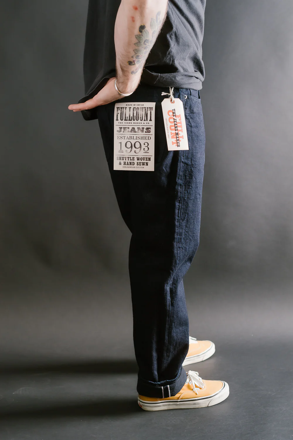 1103SRB - 15.5oz - Super Rough Selvedge Denim Clean Straight - Indigo, Black - Image 12
