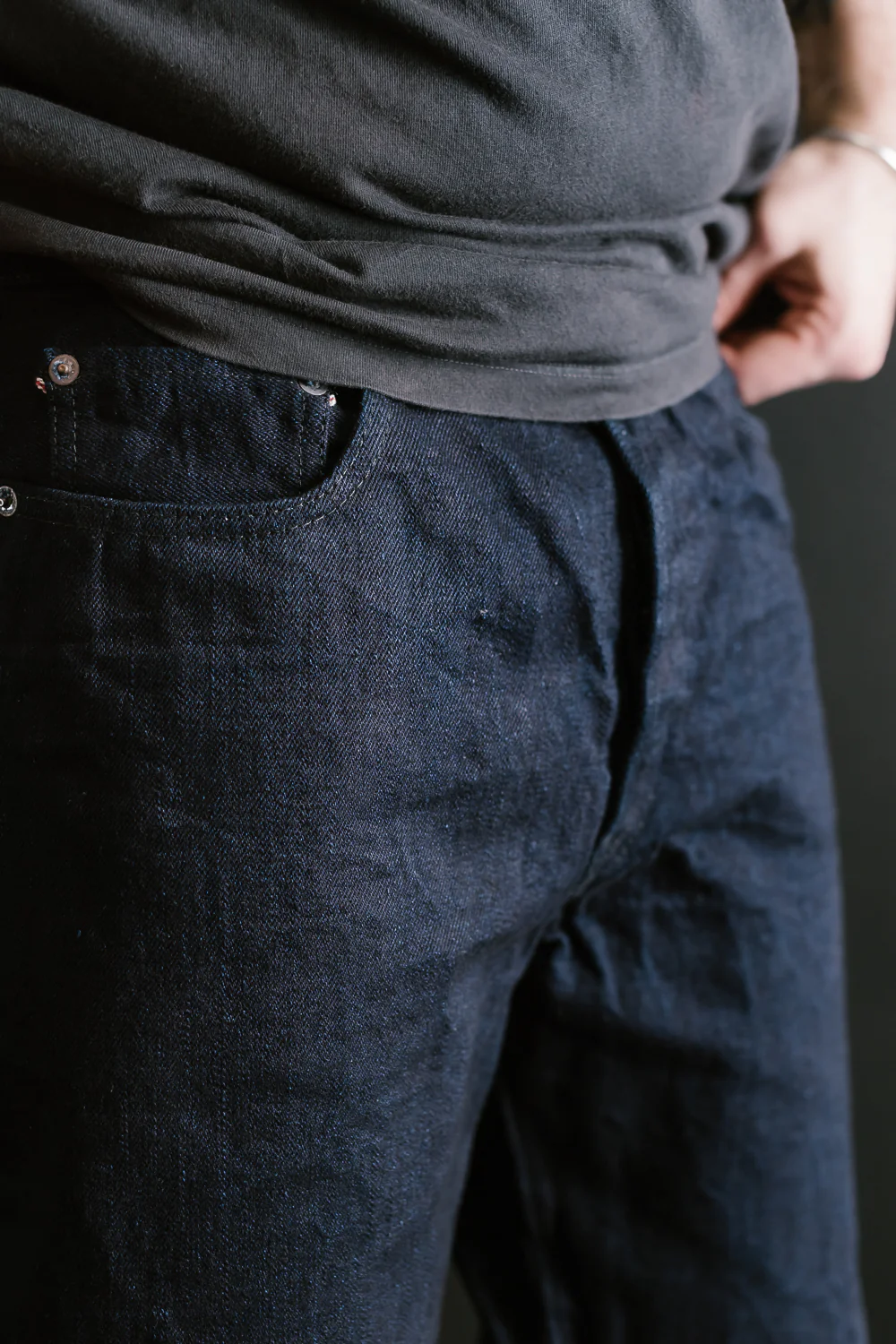 1103SRB - 15.5oz - Super Rough Selvedge Denim Clean Straight - Indigo, Black - Image 21
