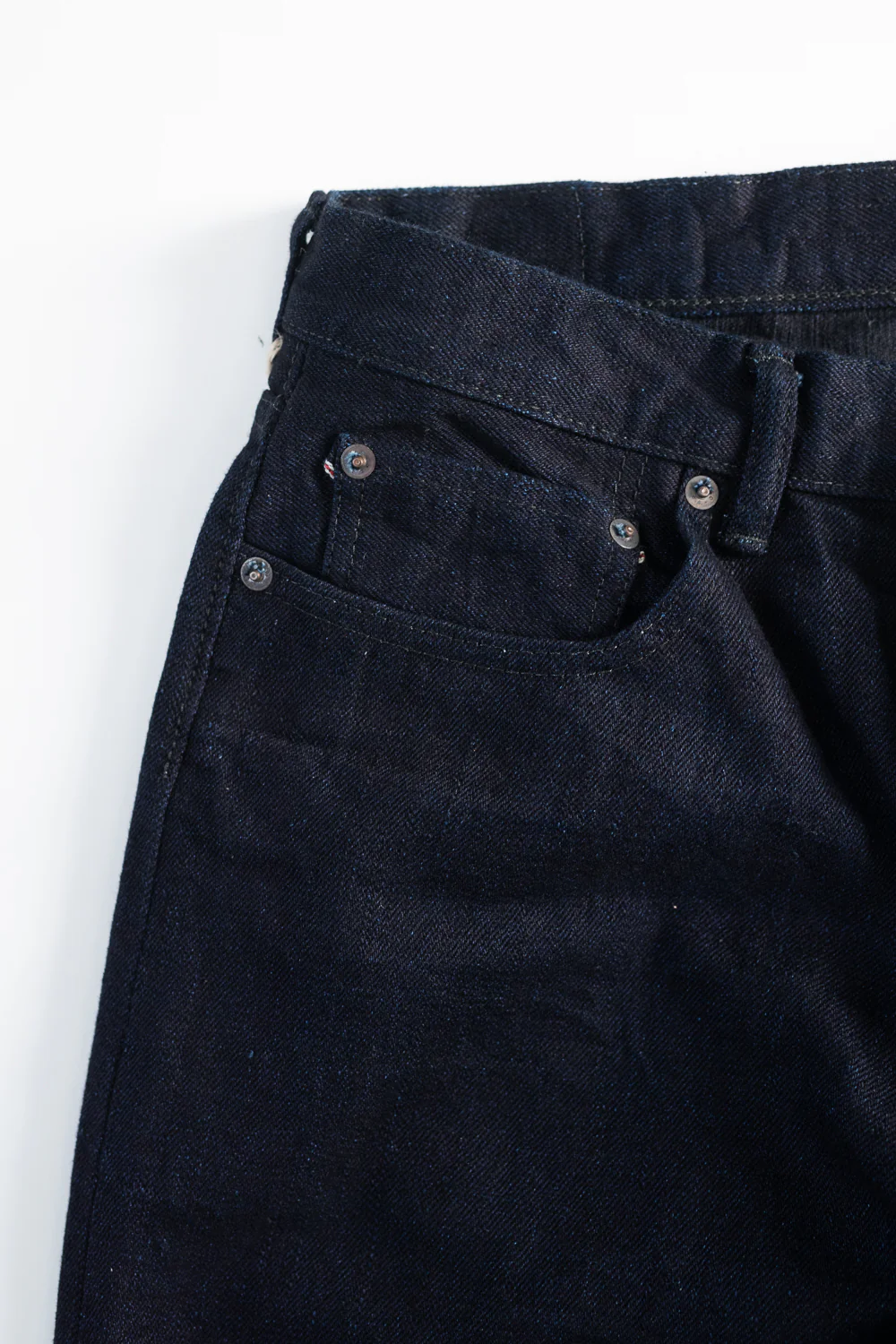 1103SRB - 15.5oz - Super Rough Selvedge Denim Clean Straight - Indigo, Black - Image 4