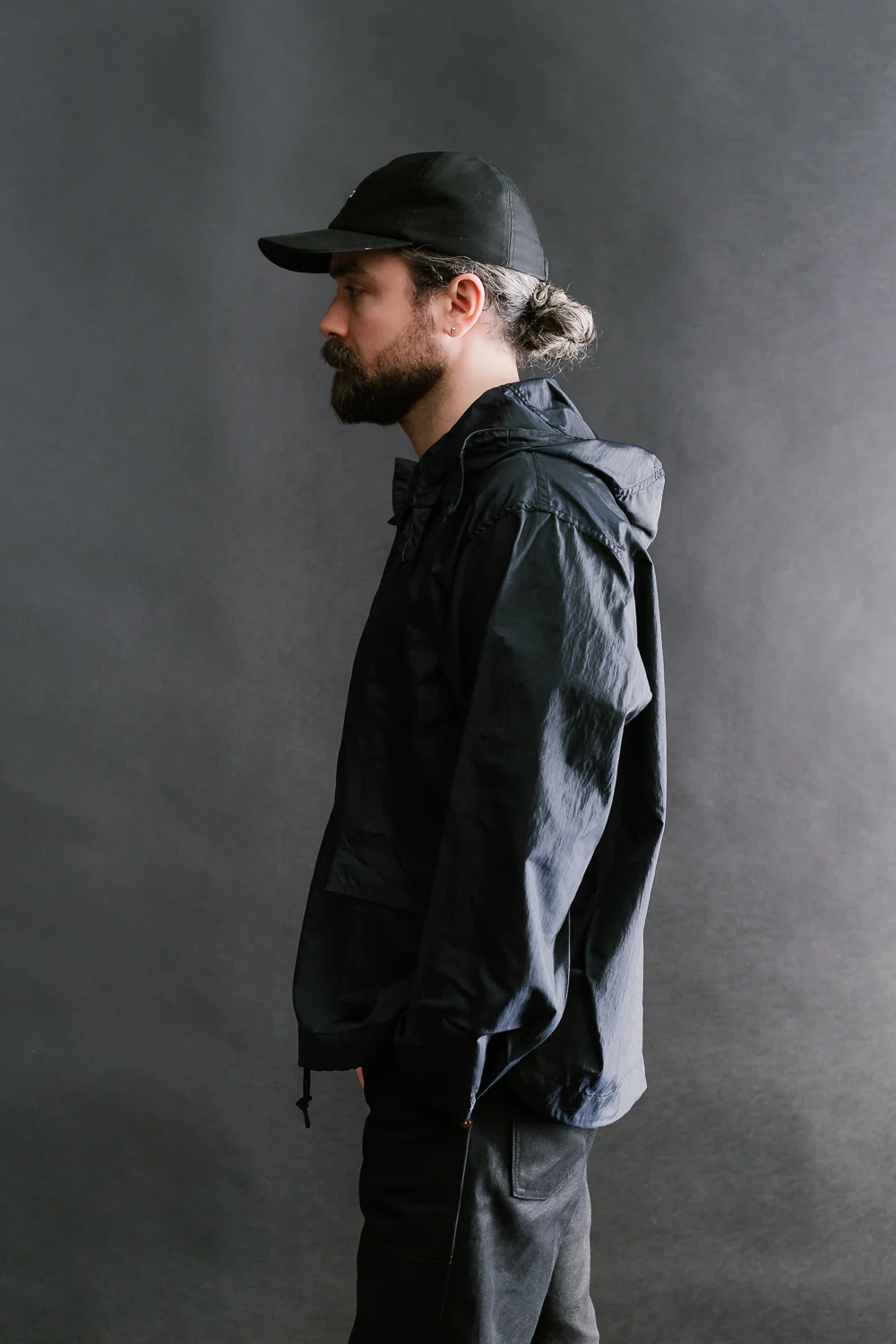 1105-CTN - NAVY Parka Crinkle Nylon Tafetta - Navy - Image 10