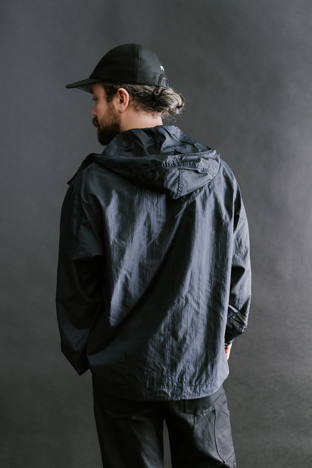 1105-CTN - NAVY Parka Crinkle Nylon Tafetta - Navy - Image 11