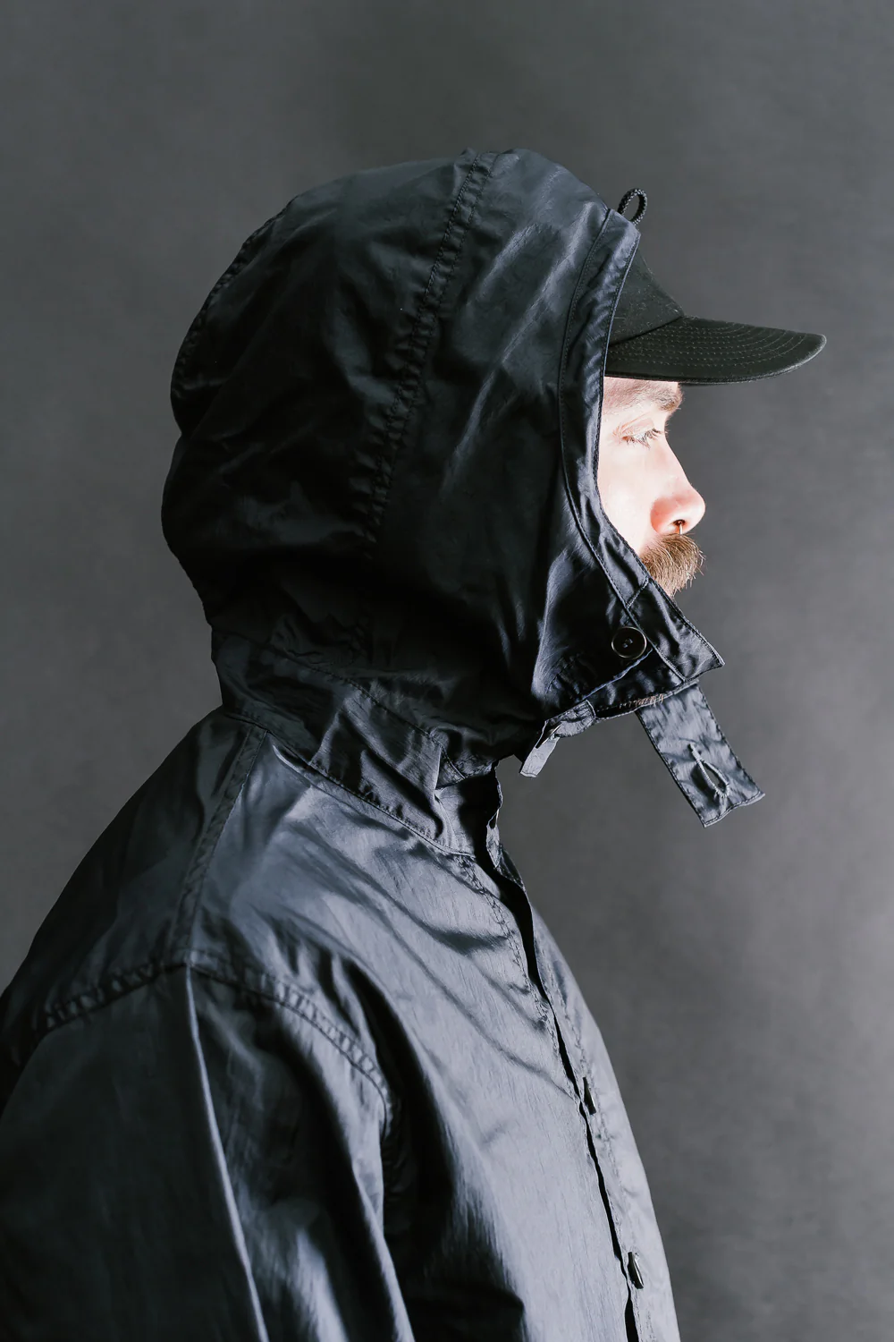 1105-CTN - NAVY Parka Crinkle Nylon Tafetta - Navy - Image 15